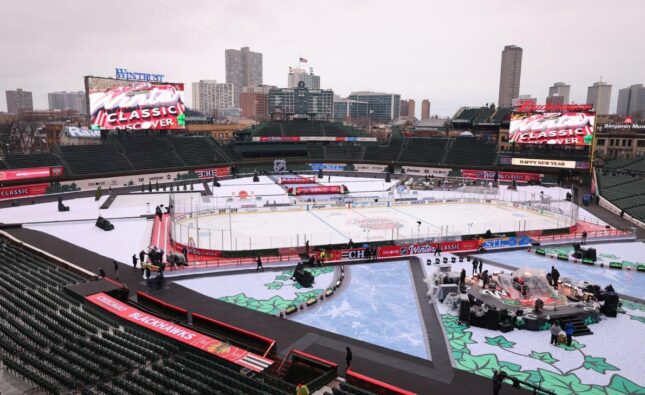 Get the Winter Classic 2025 Results as the St Louis Blues defeat the Chicago Blackhawks 6-2 at Wrigley Field on December 31 2024